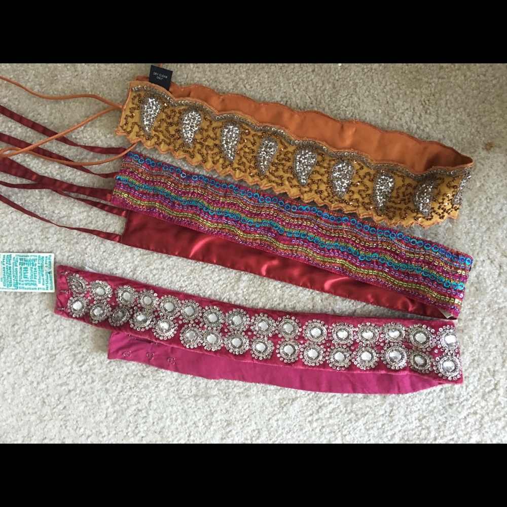 3 Fancy Belts - brand new.